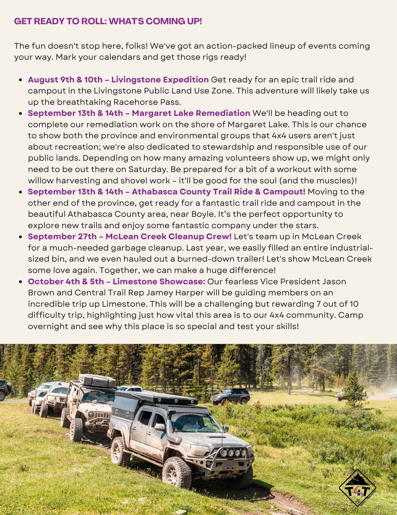 Trails 4 Tomorrow July Newsletter 3